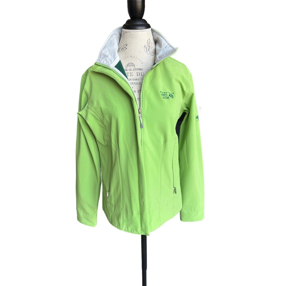 Women’s Mountain Hardwear Callisto fleece lined full zip Jacke Medium Lime Green